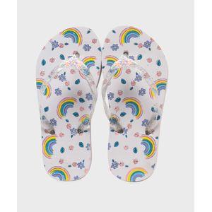 Tongs imprimées à entredoigt pailleté fille vue1 - GEMO (PLAGE) - GEMO