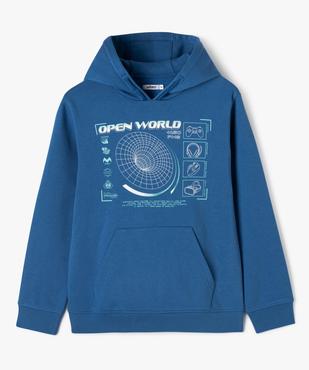 Sweat à capuche en molleton imprimé garçon vue1 - GEMO (JUNIOR) - GEMO