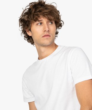 Tee-shirt homme regular à manches courtes en coton bio vue2 - GEMO C4G HOMME - GEMO