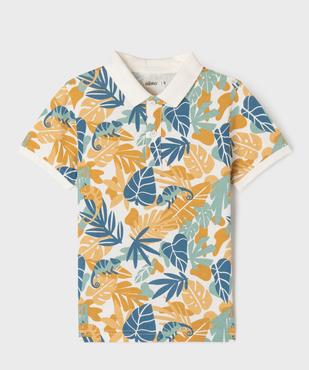 Polo imprimé fantaisie pour garçon vue1 - GEMO (ENFANT) - GEMO