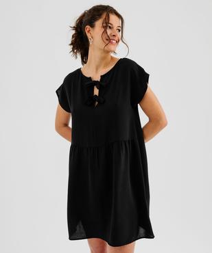 Robe courte ample recto verso femme vue1 - GEMO(FEMME PAP) - GEMO
