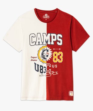  Tee-shirt manches courtes bicolore homme - Camps United vue4 - CAMPS UNITED - GEMO