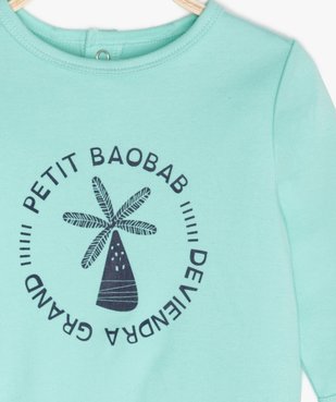 Pyjama bébé garçon avec motif baobab vue2 - GEMO C4G BEBE - GEMO