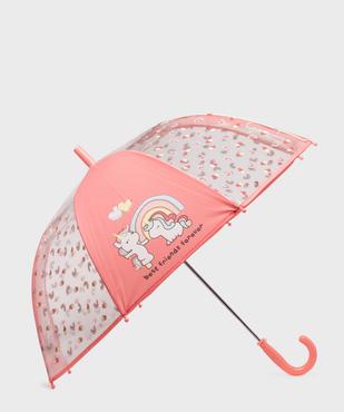 Parapluie bicolore à motifs arc-en-ciel fille vue3 - GEMO (ACCESS) - GEMO