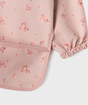 Bavoir tablier imperméable à motifs fleuris bébé fille vue2 - GEMO (ACCESS) - GEMO
