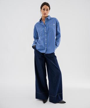 Jean wide leg taille haute femme - LuluCastagnette et Alizée vue6 - LULUCASTAGNETTE - GEMO