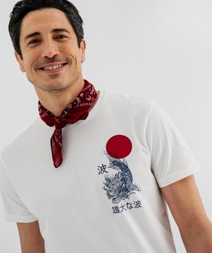 Tee-shirt manches courtes imprimé  homme - Apoh London vue2 - HOKUSAI - GEMO