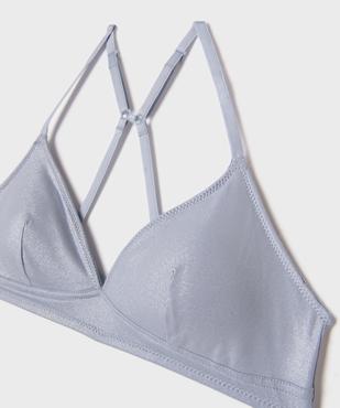Soutien-gorge pailleté dos nageur avec mousse amovibles fille vue2 - GEMO (JUNIOR) - GEMO