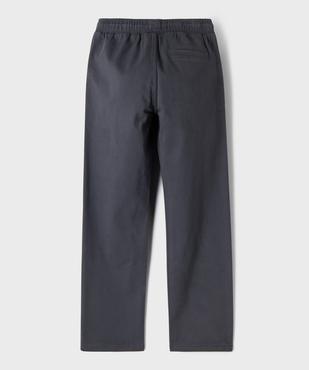 Pantalon Regular avec ceinture ajustable garçon vue3 - GEMO (JUNIOR) - GEMO