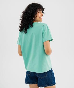 Tee-shirt manches courtes coupe oversize femme - LuluCastagnette vue5 - LULU CASTAGNETTE GEMO FOR GOOD - GEMO