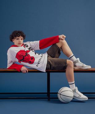 Tee-shirt manches courtes motif Chicago Bulls garçon - NBA vue1 - NBA - GEMO