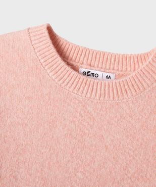 Pull à col rond fille vue3 - GEMO (ENFANT) - GEMO