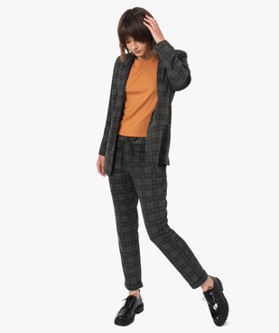 Pantalon femme en maille extensible imprimé vue5 - GEMO(FEMME PAP) - GEMO