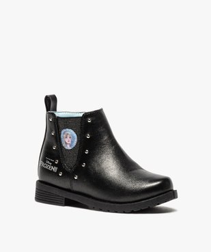 Boots fille zippés détails cloutés – La Reine des Neiges vue2 - REINE DES NEIGE - GEMO
