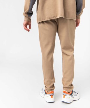Pantalon homme en maille à poches zippées et taille élastiquée vue3 - GEMO (HOMME) - GEMO