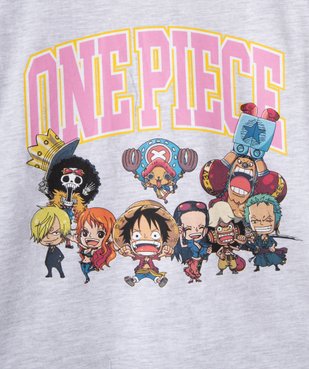 Pyjashort fille bicolore à motif – One Piece vue2 - ONE PIECE - GEMO