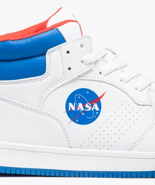 Baskets homme mid-cut bicolores à lacets – Nasa vue6 - NASA - GEMO