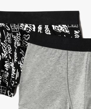 Boxers en coton stretch garçon (lot de 2)  vue2 - GEMO 4G GARCON - GEMO