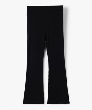 Pantalon fille en maille côtelée avec bas évasé vue3 - GEMO (JUNIOR) - GEMO