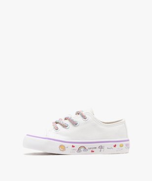 Baskets basses en toile imprimées fille vue4 - LOVELY WINGS GEMO FOR GOOD - GEMO