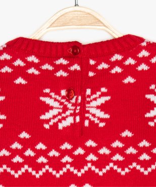 Pull de Noël bébé garçon en jacquard motif Mickey - Disney vue2 - DISNEY DTR - GEMO