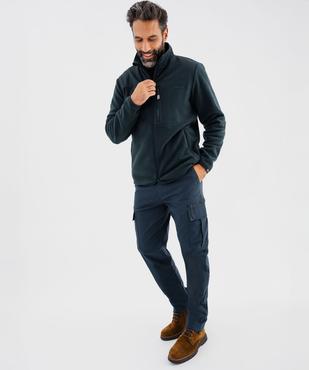 Sweat zippé en polaire avec col montant homme - Roadsign vue10 - ROADSIGN G4G - GEMO