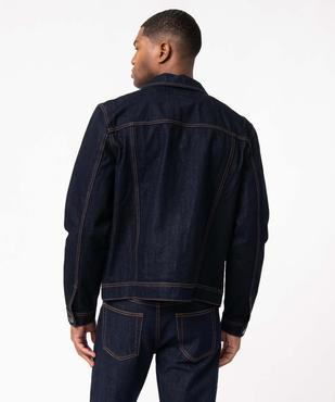 Veste en jean homme coupe droite vue3 - GEMO 4G HOMME - GEMO
