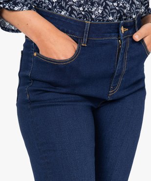 Jean femme slim à taille haute vue2 - GEMO(FEMME PAP) - GEMO