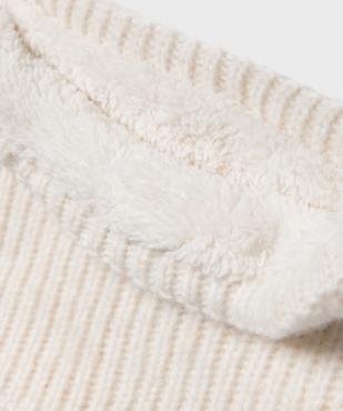 Echarpe tour de cou en maille doublé sherpa fille vue2 - GEMO (ENFANT) - GEMO