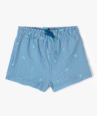 Short de surf en maille gaufrée bébé garçon - LuluCastagnette vue1 - LULUCASTAGNETTE - GEMO