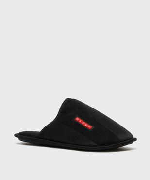 Chaussons mules en velours doux homme vue2 - GEMO(HOMWR HOM) - GEMO