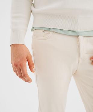 Jean Straight en denim extensible au coloris unique homme vue3 - GEMO 4G HOMME - GEMO