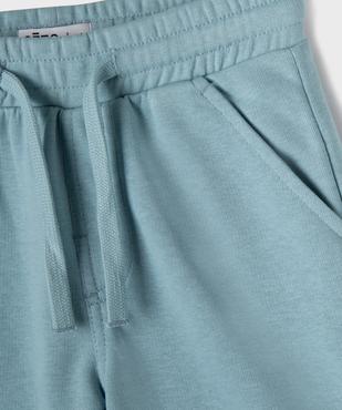 Bermuda en maille French Terry avec ceinture ajustable garçon vue2 - GEMO 4G GARCON - GEMO