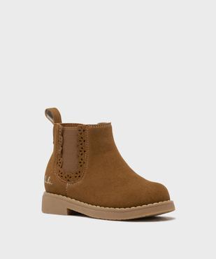 Boots Chelsea à finition festonnée fille - LuluCastagnette vue2 - LULUCASTAGNETTE - GEMO
