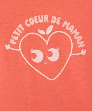 Tee-shirt à manches longues à message bébé fille vue2 - PREMIER PRIX BY GEMO - GEMO