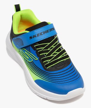 Baskets basses running à scratch multicolores garçon - Skechers vue5 - SKECHERS - GEMO