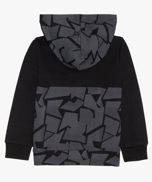 Sweat garçon à capuche multicolore vue4 - GEMO (ENFANT) - GEMO
