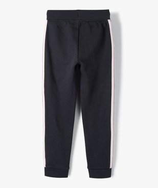 Pantalon de jogging fille avec bande pailletée sur les côtés vue4 - GEMO (ENFANT) - GEMO