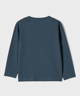 Tee-shirt manches longues avec large motif garçon vue3 - GEMO 4G GARCON - GEMO