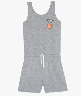 Combishort fille sans manches en jersey vue1 - GEMO (JUNIOR) - GEMO