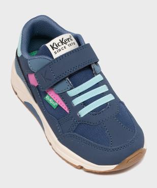 Baskets en toile à scratch fille - Kickers vue5 - KICKERS - GEMO