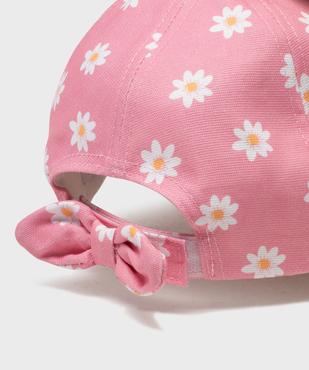 Casquette à motifs fleuris fille vue2 - GEMO - GEMO