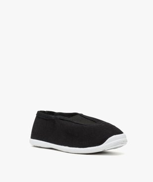 Chaussons rythmiques en toile unis avec élastique vue2 - GEMO (ENFANT) - GEMO