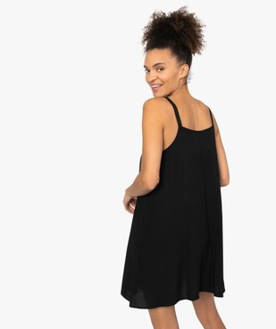 Robe femme courte à bretelles vue3 - GEMO(FEMME PAP) - GEMO