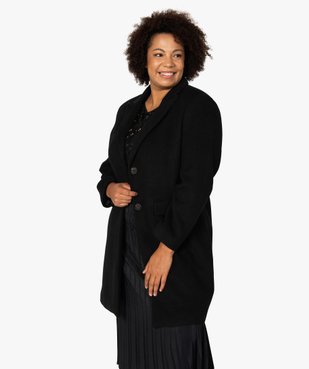 Manteau femme grande taille mi-long uni vue1 - GEMO (G TAILLE) - GEMO