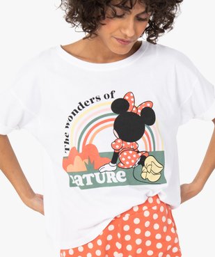 Pyjashort femme avec motif Minnie - Disney vue2 - DISNEY DTR - GEMO