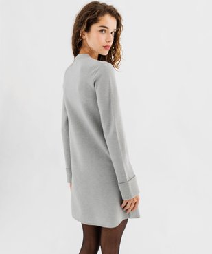 Robe pull coupe évasée femme vue3 - GEMO(FEMME PAP) - GEMO