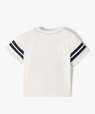 Tee-shirt fille ample à manches courtes avec inscription patinée  –  Camps United vue5 - CAMPS UNITED - GEMO