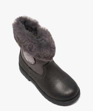 Boots fille zippés à col rembourré – La Reine des Neige vue5 - REINE DES NEIGE - GEMO