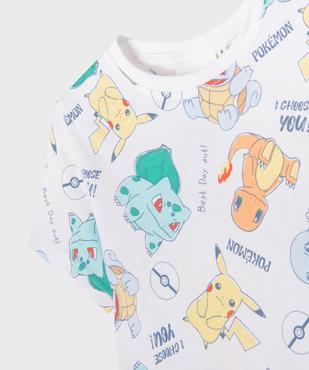 Tee-shirt manches courtes imprimé garçon - Pokemon vue2 - POKEMON - GEMO